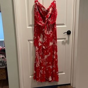 Donna Rocco New York woman’s dress. Strapless. Red & White. Sz 12. Preowned.